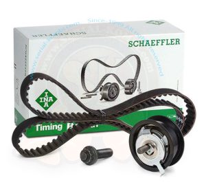 Rodillo tensor + correa dentada de distribución T4 7/1994-6/2003 1900cc D 1X (N° 120078>) y 1900cc TD ABL (N° 029320>)