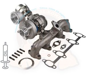 Turbo / Abgaskrümmer mit Dichtungen, T5 1/2006-11/2009 1900ccm TDI, BRR, BRS mit Code PR 0GG