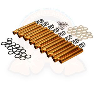 Telescopic aluminum push rod tubes, spring loaded, 'windage', 1500cc, 8/1962-7/1967 set of 8