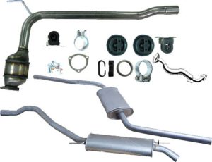 Auspuffanlage Kompletkit mit KAT und Montagematerial, T4 9/1990-12/1995 1900ccm Turbodiesel, ERNST
