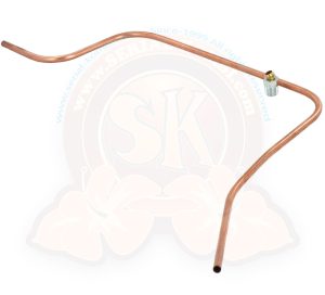 Copper metal fuel line 6mm, chassis to fuel pump, 1200cc-1500cc, 8/1959-7/1967
