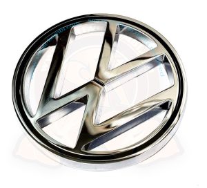 Emblema delantero plástico cromado como el original, Escarabajo 10/1962-7/1979, Tipo 3 10/1962-7/1969 (0 095 100 ->), VW 181 8/1969-7/1972, Fridolin