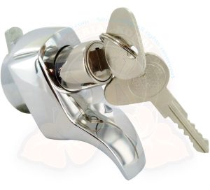 Heckklappenschloß Chrom, mit 2 Schlüsseln, 8/1971-7/1979