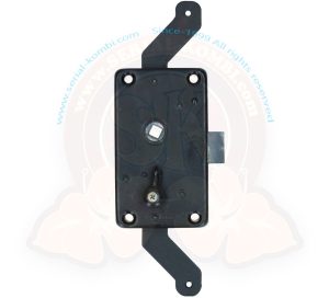 Cerradura de puerta batiente con botón de cierre interior 3/1955-7/1967, pick-up cabina doble, 8/1958-7/1967