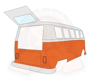 Vetro portellone / lunotto 8/1963-7/1967 trasparente