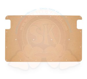 Panneau intérieur de porte coulissante, isorel matière identique à l'origine, gauche ou droit 8/1967-7/1970 (20 clips de fixation sont nécessaires)