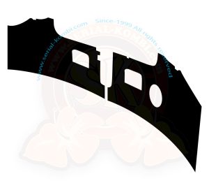 Panneaux devant les pieds 8/1970-7/1979 (la paire) noirs