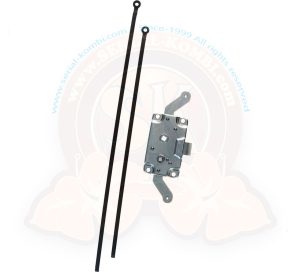 Cerradura de puerta batiente con delantera derecha o trasera izquierda con barras de bloqueo 8mm 11/1962-7/1967