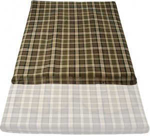 Bezug für Matratze Aufstelldach, 122x116x5cm, braun/beige kariert, Westfalia 8/1973-7/1979
