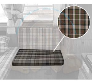 Bezug für Sitzfläche Seitenbank, braun/beige, Westfalia Helsinki, 8/1973-7/1979 64x47.5cm