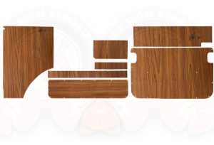 Pannelli interni, kit di 7 pezzi, motivo e spessore identici all'originale, Berlin Westfalia 8/1975-7/1979