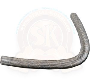Aluminium flexi-hose for gas burnt from fridge, 380mm