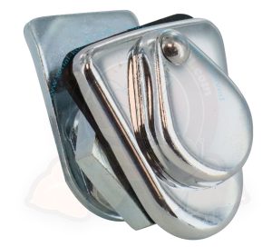 Cerradura de tapa del depósito de gasolina con protector cromado 3/1955-7/1966