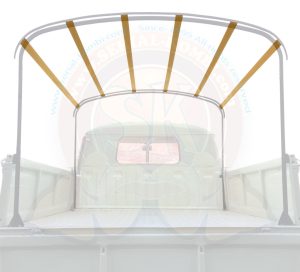 Kit listelli in legno di frassino per centine telo cassone, pick-up doppia cabina 8/1958-7/1967