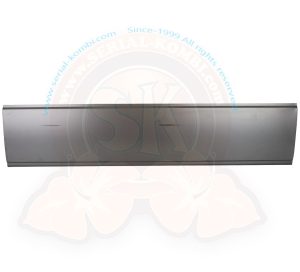 Zócalo chapa exterior de puerta corredera, longitud 120cm, altura 26 cm, desde la parte inferior hasta el hueco, 5/1979-7/1984 251843107