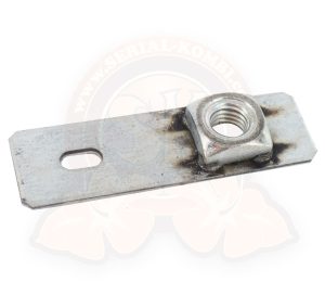 Trägerplatte mit Mutter zur Befestigung von Sitzen, Sitzbänken, Klappsitzen oder Bettbank, T4 9/1990-6/2003