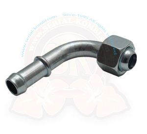 Schlauchnippel 90° mit Dichtkegel und Überwurfmutter M18, für 13mm (1/2 ») Schlauch