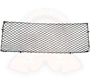 Filet de rangement vide-poche sur cadre métallique, livré avec 4 crochets 96x33.5cm Noir