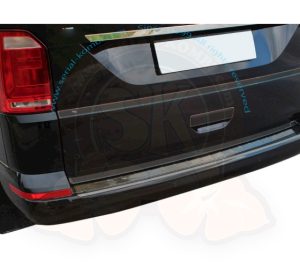Protection adhésive de seuil de coffre sur pare-chocs arrière T6 9/2015- (Hayon) inox chromé noir