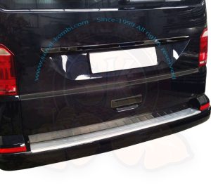 Protection adhésive de seuil de coffre sur pare-chocs arrière T6 9/2015- (Hayon) inox brossé