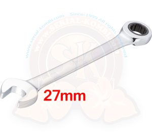 Chiave combinata a cricchetto da 27 mm, lungh. 340 mm VIGOR