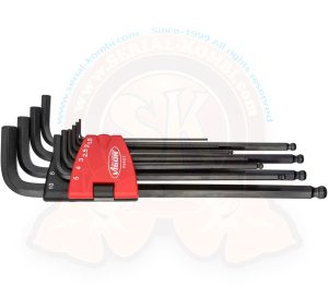 Juego de llaves de vaso curvada, 6 hexágonos interiores, 10 piezas VIGOR