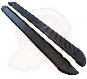 Marchepieds aluminium OPA, protection des bas de caisse, pose sans perçage, T5 4/2003-8/2015, T6 9/2015- Noir (la paire)