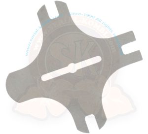 Herramienta para enroscar interruptor del salpicadero, Hazet 2566, y ajustar la tuerca mariposa del cable de embrague, acero inoxidable 8/1965-12/1982