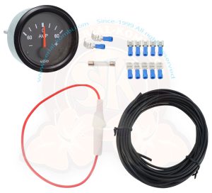 Ampèremeter, -60/+60 A, VDO, 52mm, mit Anschlußkabeln