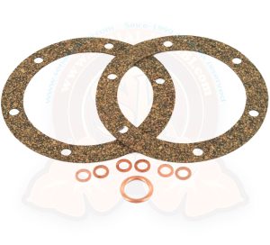 Oil change gasket set, neoprene bonded cork 1200cc-1500cc 8/1959-7/1967