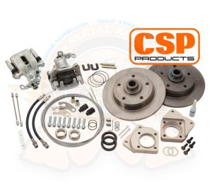 Scheibenbremsanlage Hinterachse, CSP 5x130, für Porsche Räder mit Käfer Schräglenker