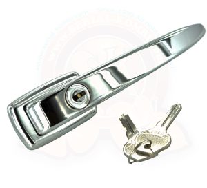 Türgriff außen, verchromt, links oder rechts, mit 2 Schlüsseln, 12/1960-12/1963