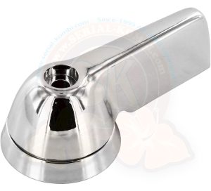 Türöffner innen, mit Rosette, Kunststoff verchromt, 10/1965-7/1967