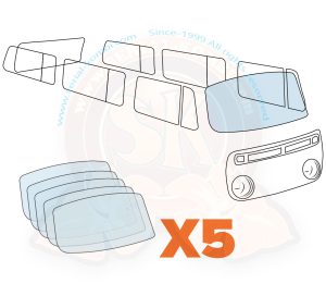 Pare-brise feuilletés neufs 8/1967-7/1979 (kit de 5)