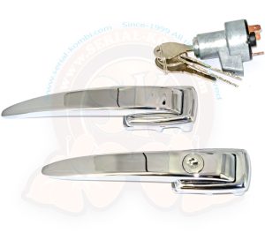Handles kit, front doors, ignition, with 2 identical keys, pick-up single cab, 12/1960-12/1963 (705 620 > 1 222 025)