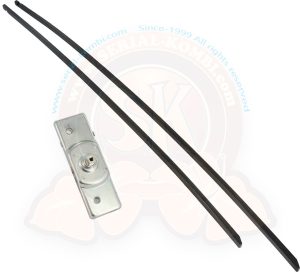 Cerradura de puerta batiente trasera derecha o delantera izquierda con barras de bloqueo 6mm 3/1955-10/1962