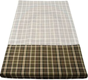 Bezug für Matratze Aufstelldach, 64x116x5cm, braun/beige kariert, Westfalia 8/1973-7/1979