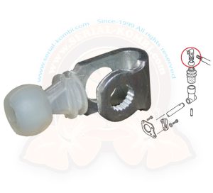 Schalthebel an Schaltwelle an Getriebe, 8/1982-7/1992