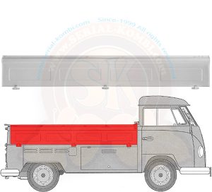 Ridelle droite, pick-up simple cabine 1952-7/1967