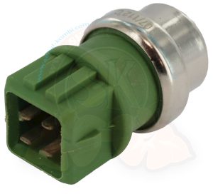 Thermoschalter für Klimaanlage und/oder Elektrolüfter, grün, 105-112°C/ 106-102°C, T4 9/1990-6/2003