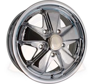SSP Fuchs 911 wheel, chrome, pattern 5x130, size 5.5x15", offset ET45 Porsche and VW's with adaptors