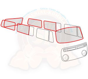 Kit joints de fenêtres 3/4 8/1967-7/1979