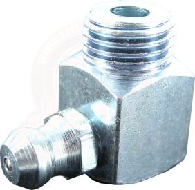 Schmiernippel für Vorderachse u. Lenkmittelbolzen, M10x1, gewinkelt 90°, 8/1967-7/1979