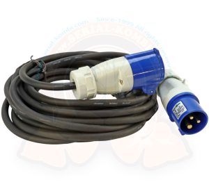 Alargador 230V-16A, 10 metros, 3X1.5mm², para conectarse a los enchufes CEE17 estándar de los campings