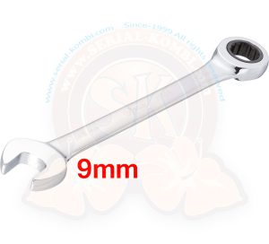 Chiave combinata a cricchetto da 9 mm, lungh. 151 mm VIGOR