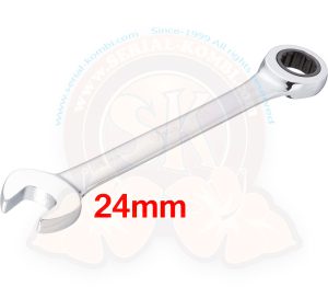 Chiave combinata a cricchetto da 24 mm, lungh. 296 mm VIGOR