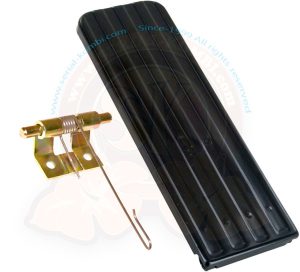 Kit pédale accélérateur avec pédale, charnière, axe, ressort 3/1955-67