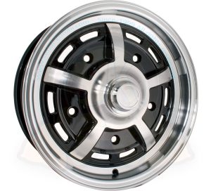 Wheel, SSP Sprintstar, 5x205, 5x15" ET20, black and polished, 1950-7/1970