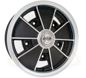 SSP wheel, GT 5, matt black and polished, pattern 5x112, size 5.5x15", offset ET14, 1950-7/1970