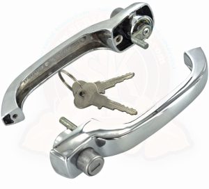 Manillas exteriores con 2 llaves, de puertas delanteras 8/1967-7/1968, el par